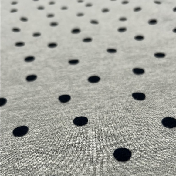 Boden Women’s Gray Dress with Navy Flocked Polka Dots, Comfy and Chic, Size 8 - Picture 14 of 15